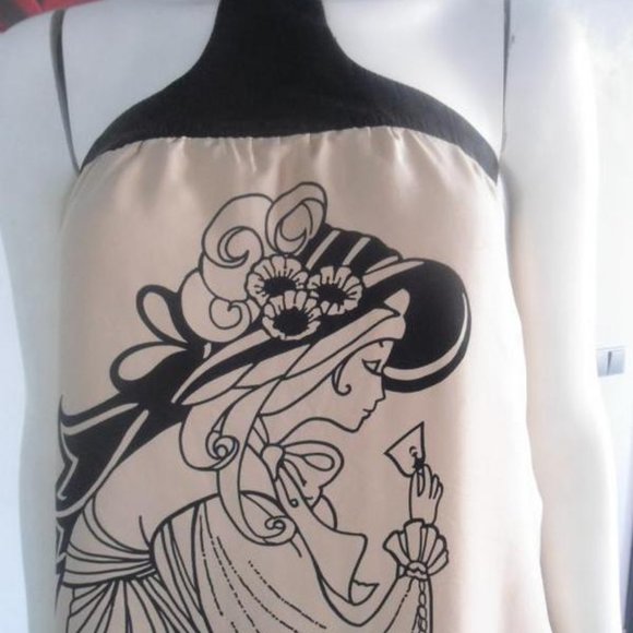 Voom by Joy Han printed silk long dress - Picture 3 of 6